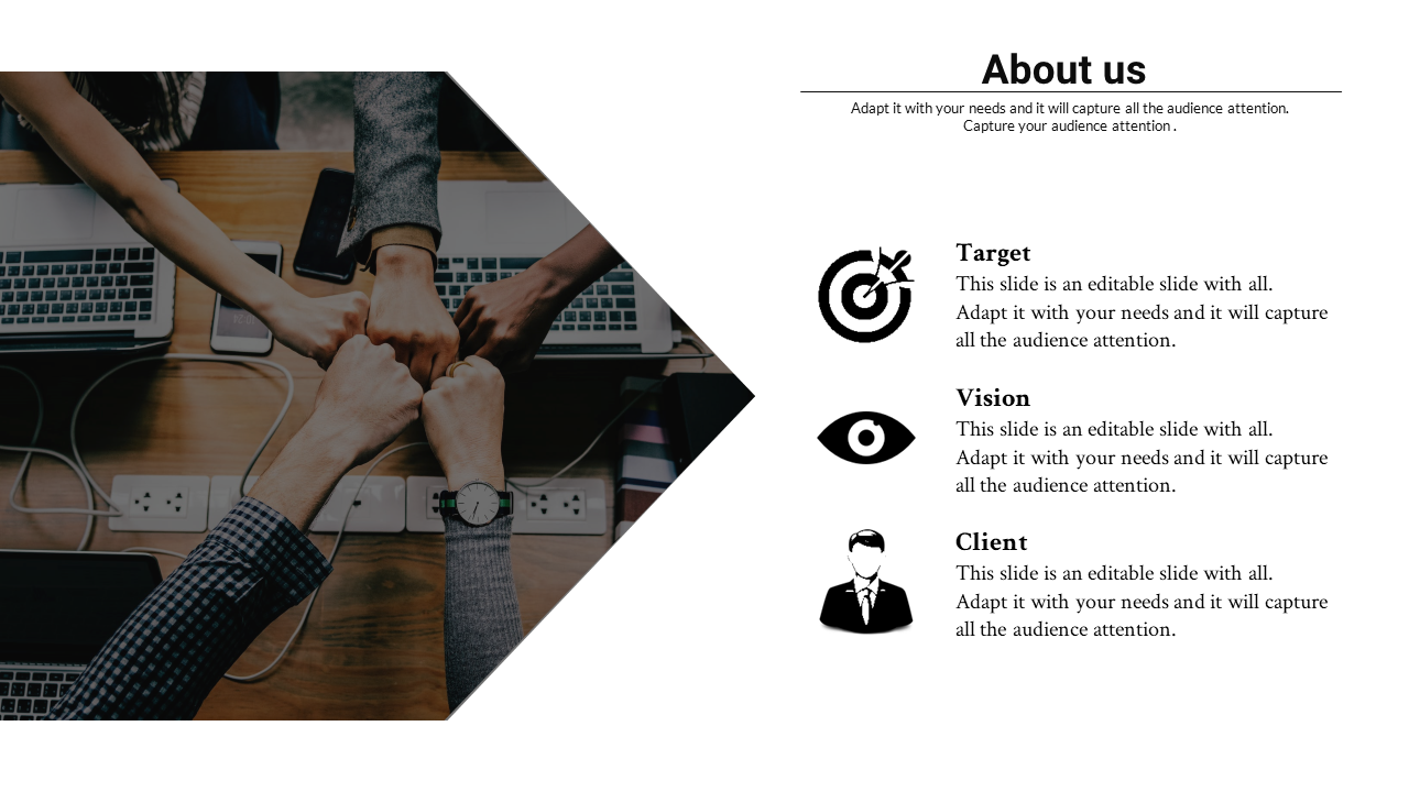 about us powerpoint template-about -us-3-green